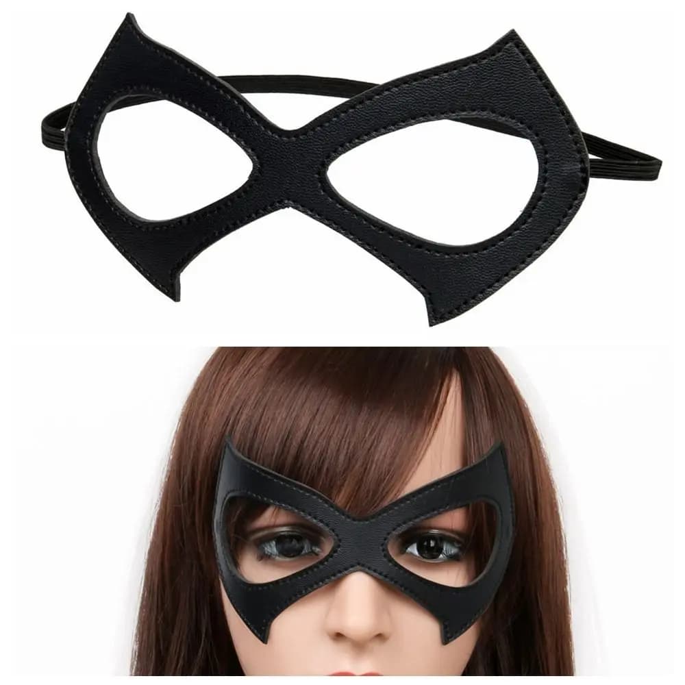 DIY Half Face Mask with Elastic Band Black Eye Mask Sexy Cosplay Masks Hollow Erotic Face Cover For Women Halloween Party Props
