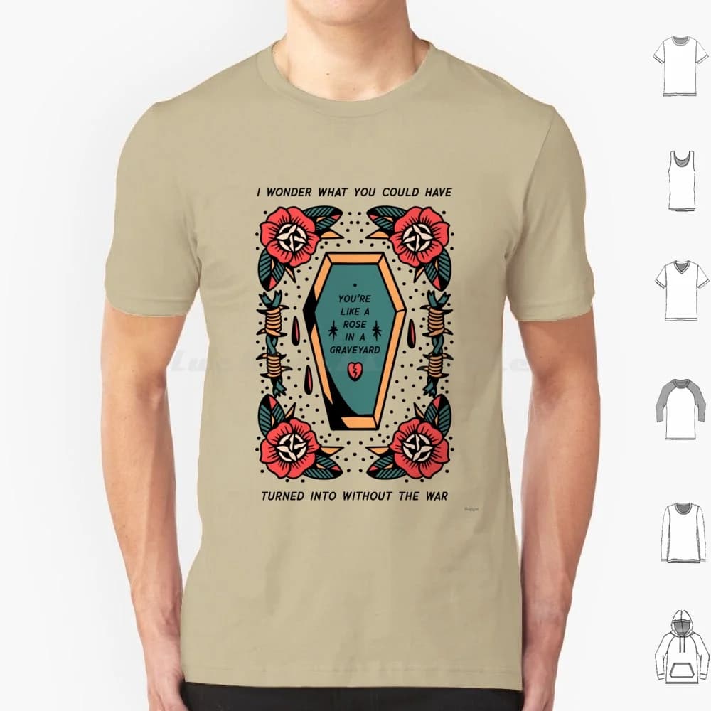 Rose In A Graveyard-Dramione-Manacled T Shirt 6xl Cotton Cool Tee Manacled Dramione High Reeve Draco Hermione Snake Death Eater