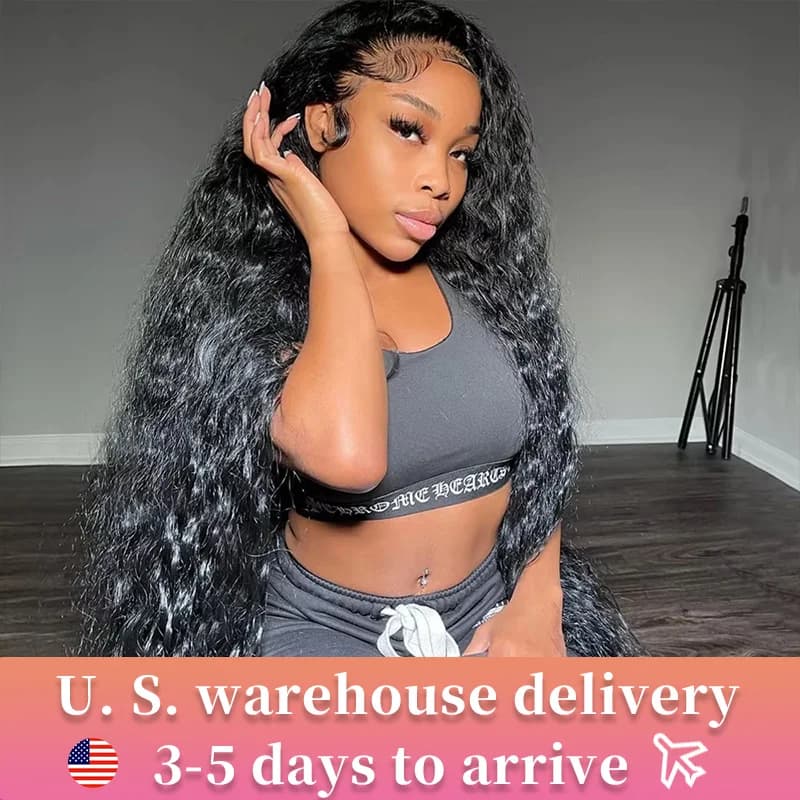 13x6 Hd Lace Frontal Wig Loose Deep Wave Wigs For Brazilian Women Curly Human Hair 40 Inch Hair Deep Water Wave Lace Front Wig