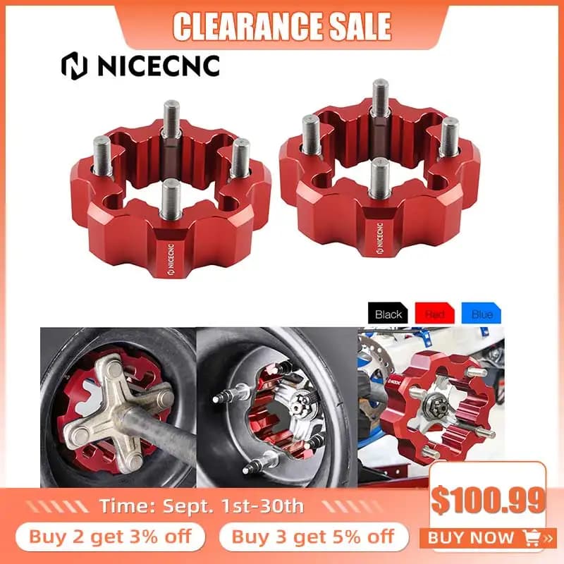 For Polaris Scrambler 400 500 Rear Wheel Hub Centric Spacer For Polaris Trail Blazer 250/Boss 250 330 ATV Wheel Spacers