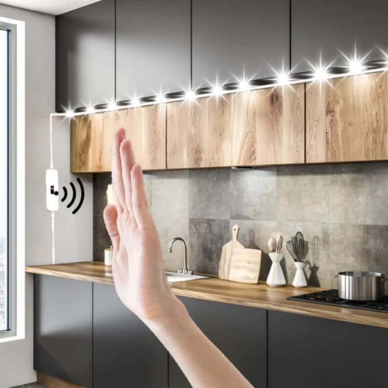 DC 5V USB sports backlight LED light bar, with manual scanning swing switch sensor under TV kitchen light.