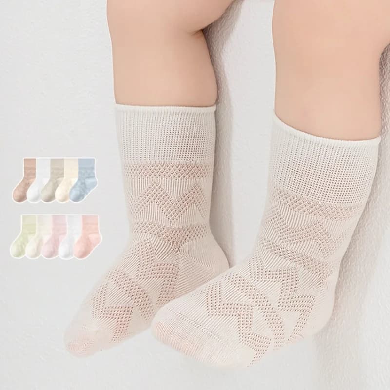 0-8T Newborn  Spring Summer Baby Infants Cotton Soft Socks For Girls And Boys Thin Mesh Socks