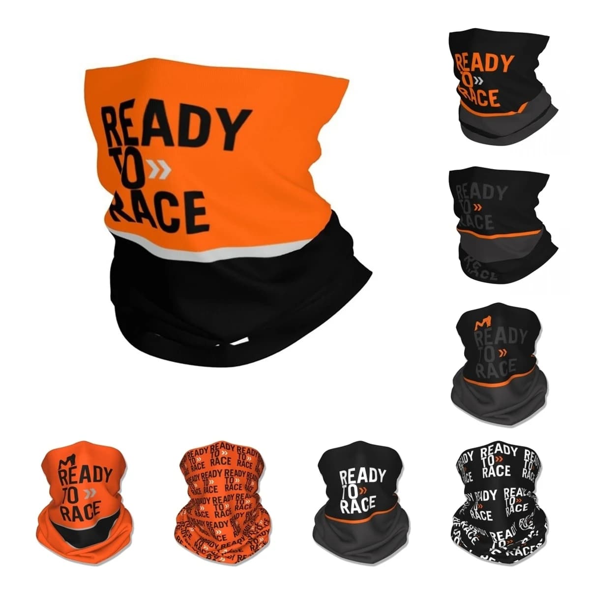 Motor Ready To Race Enduro Cross Motocross Bandana Neck Gaiter Face Scarf Warm Headband Riding for Men Women Adult Washable
