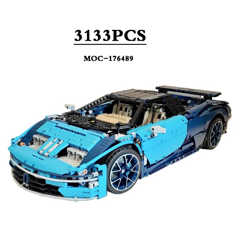 New MOC-176489 42083 Type B Racing Truck Supercar Static 3133 Pieces Boy Assembly Blocks Kids Toys DIY Birthday Gift