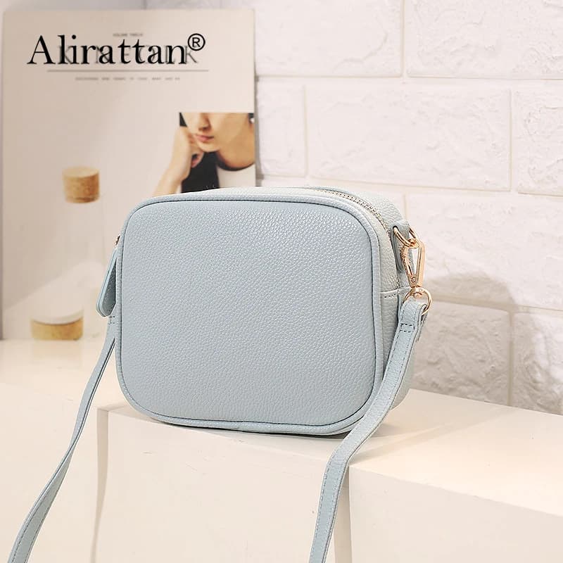 Alirattan 2025 New  Women's Shoulder Bag  Versatile Fashion Messenger Bag PU Women's Small Square Bag