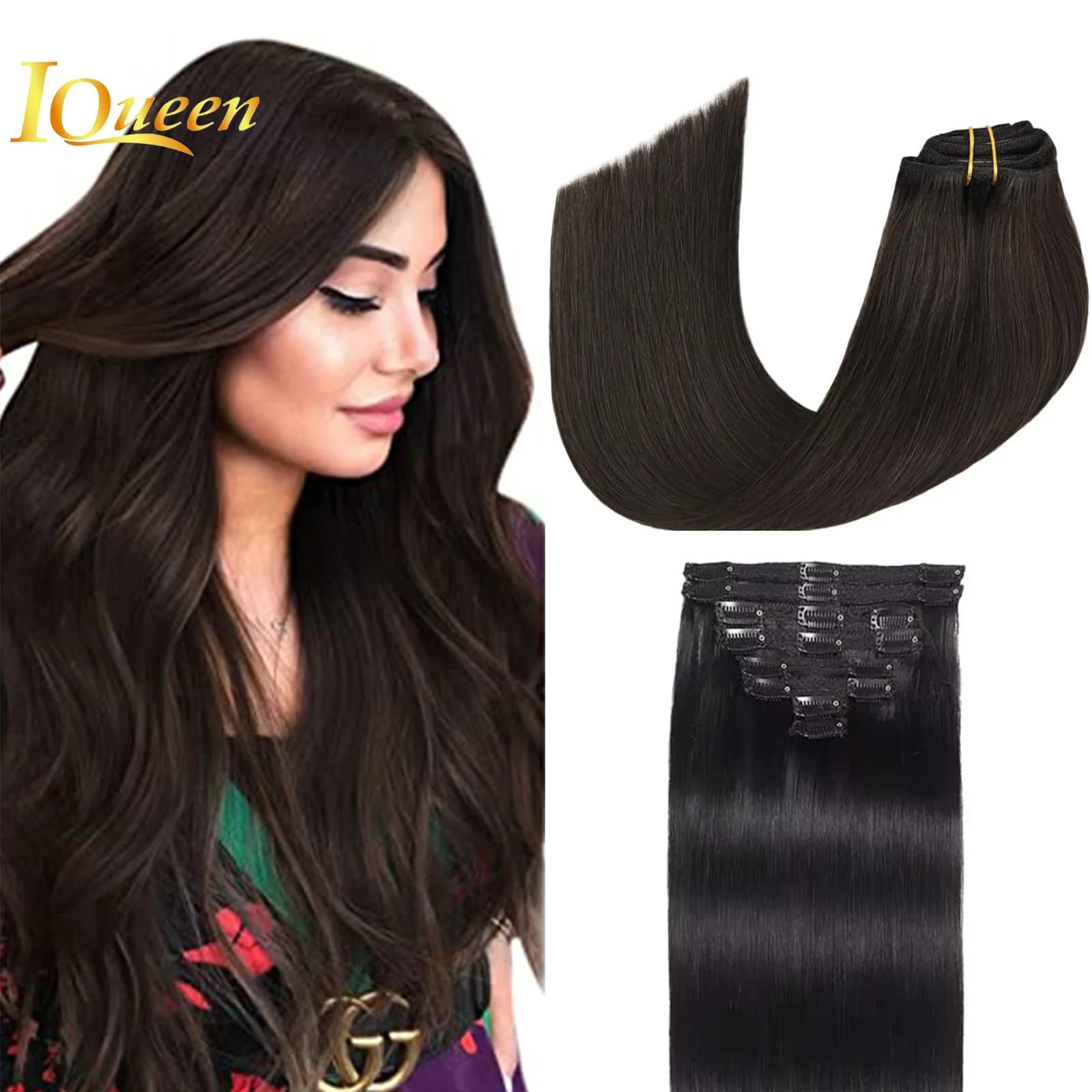 Clip in Hair Extensions Real Human Hair Remy Clip in Hair Extensions Real Human Hair Long Straight Hair Extensions