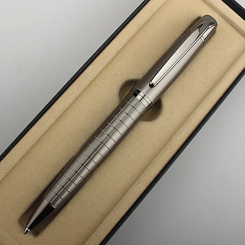 High Quality Full Metal Lattice Shape Luxury Ballpoint Pen Business Men Birthday Gift Writing Pen SCHOOL STATIONERI