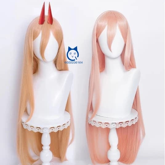 ChaiinsawMan Anime Hot Sale Power High Quality Cosplay Easy Handle Wig Heat Resistant Synthetic Hair Comic Con Party Christmas