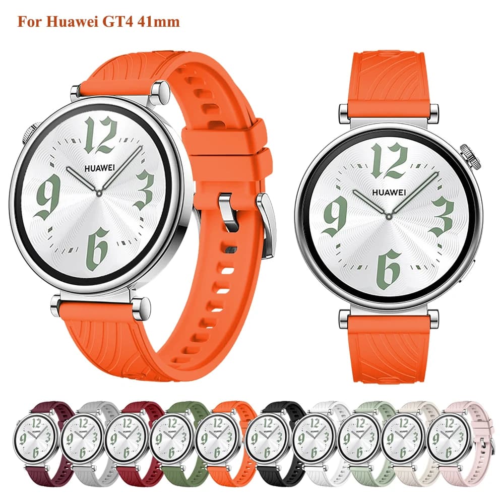18mm Strap for Huawei Gt4 41mm Running Black Official Breathable Bracelet Band Women Accessories Watche for Huawei Gt4 41mm
