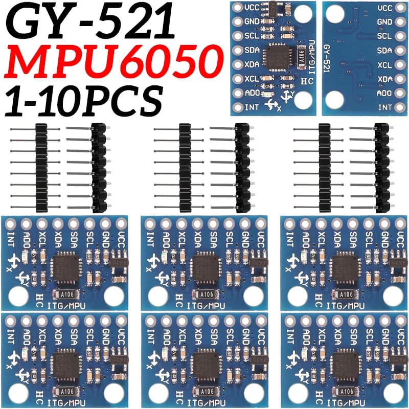 GY-521 GY521 MPU 6050 MPU6050 MPU 6050 Module 3 Axis Analog Gyro Sensor + Accelerometer for arduino DIY KIT