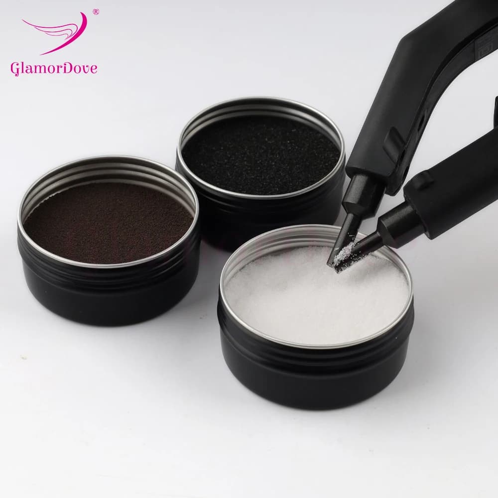 Strong Hold Keratin Bonding Glue Powder For I/V/U Tip Hair Extensions Glue Powder Italian Keratin Fusion Protein Adhesive Glue