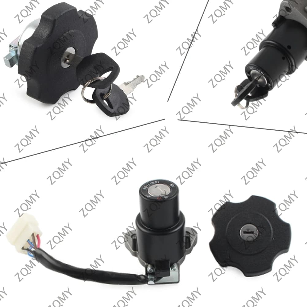 Motorcycle Fuel Cap Ignition Switch Lock Key Set For Yamaha RZ125 RZ250 RZ350