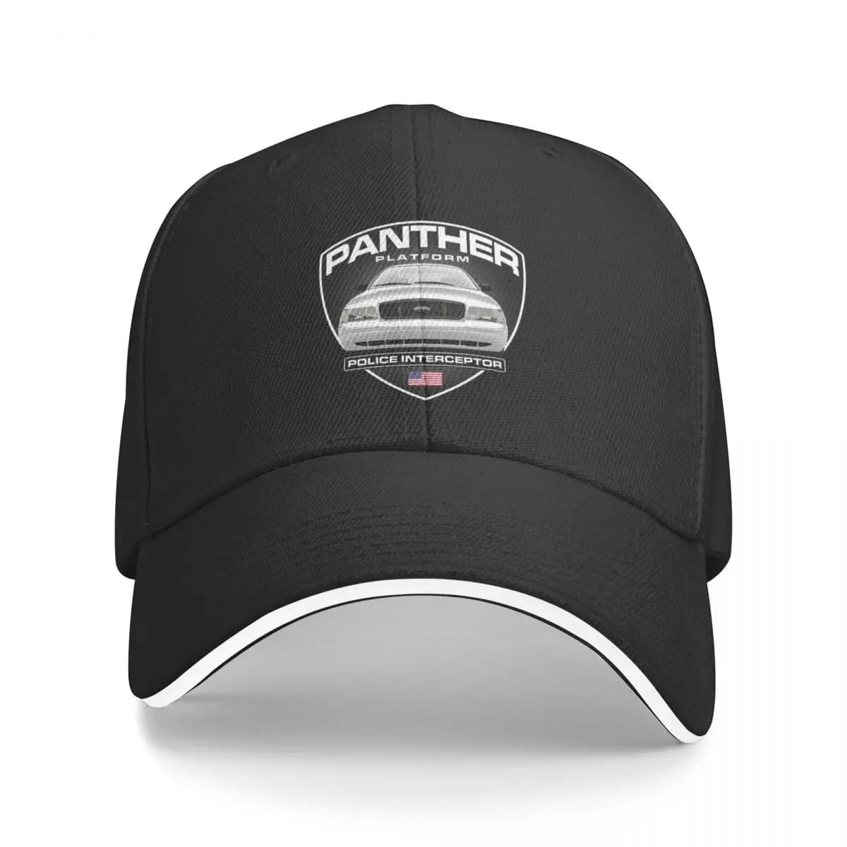 Panther Platform - CVPI White Car Baseball Cap fishing hat Gentleman Hat Ladies Men's