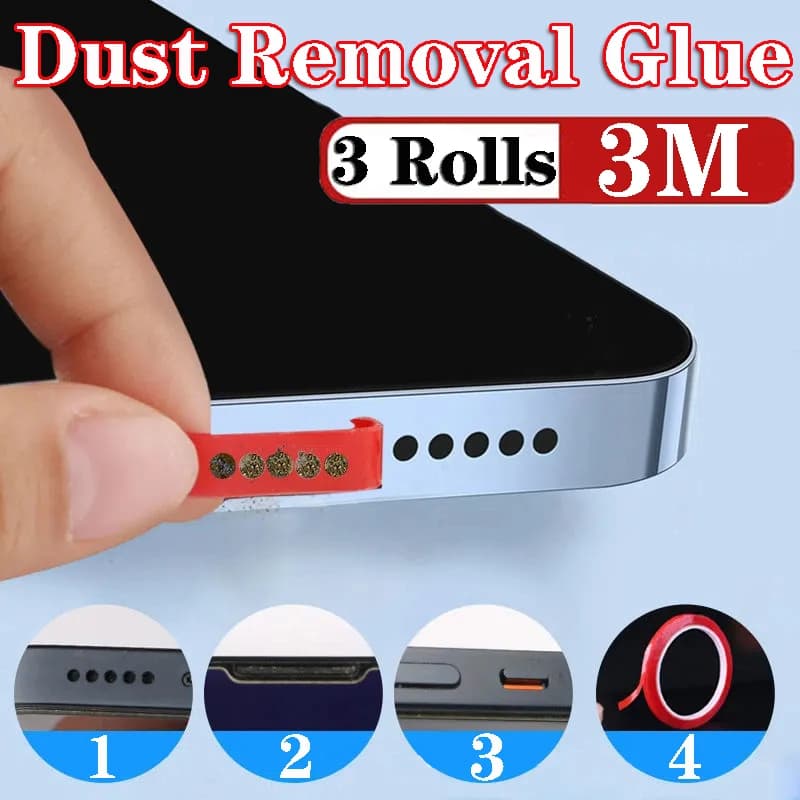 Universal Mobile Phone Hole Dust Removal Glue Mobile Phone Receiver Cleaning Artifact for IPhone 14 Samsung Xiaomi Cleaning Tool