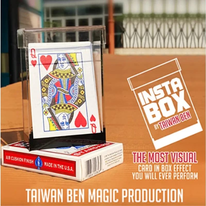 Insta Box Trick By Taiwan Ben Card Magic and Card Tricks Gimmicks Close up Magic Props Illusion Street Magic Bar Magician Visual
