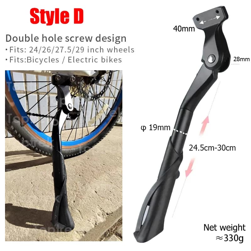 Bicycle Kickstand Bike Parking Rack Support Adjustable Side Kick Stand Foot Brace Bike Holder Footrest Cycling New Replace Parts