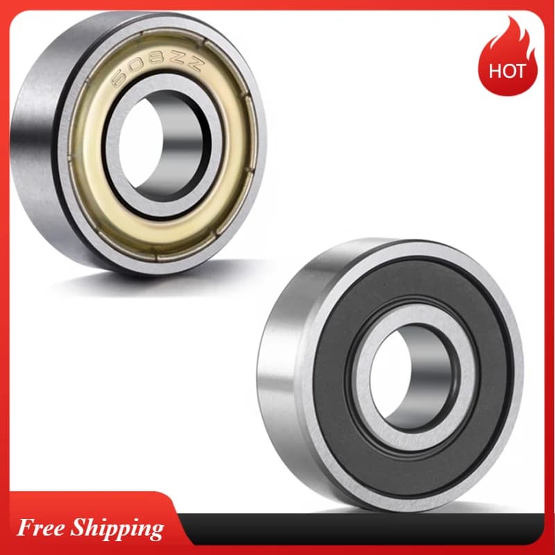 10PCS double shield miniature high carbon steel bearing 608zz 623zz 624zz  635zz 626zz 688zz 3D printer parts 608Rs  608 Bearing