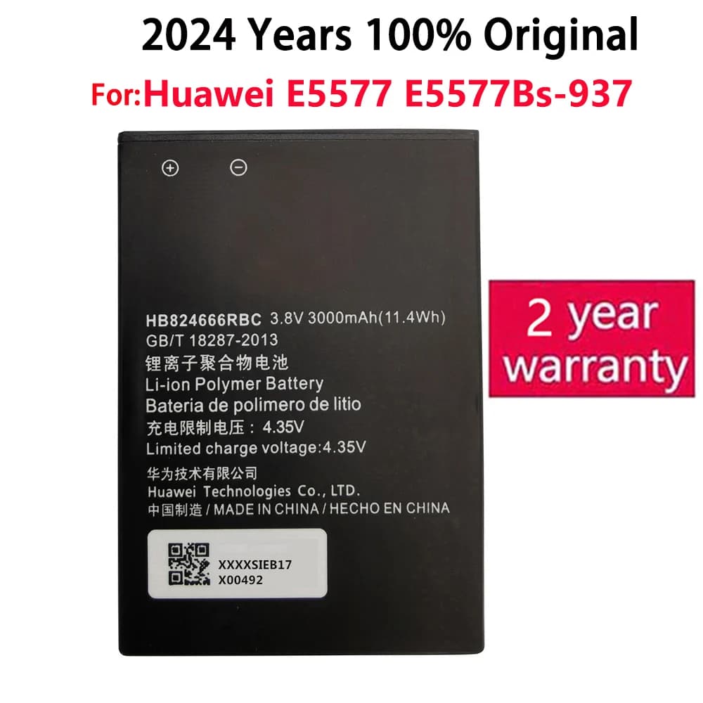 HB824666RBC Original Replacement Phone Battery For Huawei E5577 EBS-937 WIFI Router Li-ion Battery Capacity 3000mAh