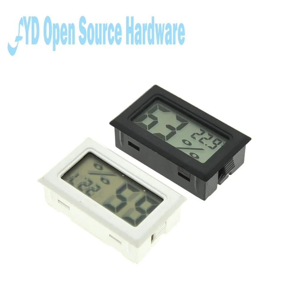 Mini Convenient Digital LCD Thermometer Sensor Hygrometer Gauge Refrigerator Aquarium Monitoring Display Humidity Detector