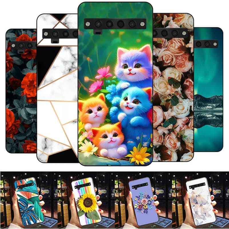 For TCL 10 Plus Pro Case silicon Phone Cover shockproof Bumper tpu case For TCL 10 Pro genius design