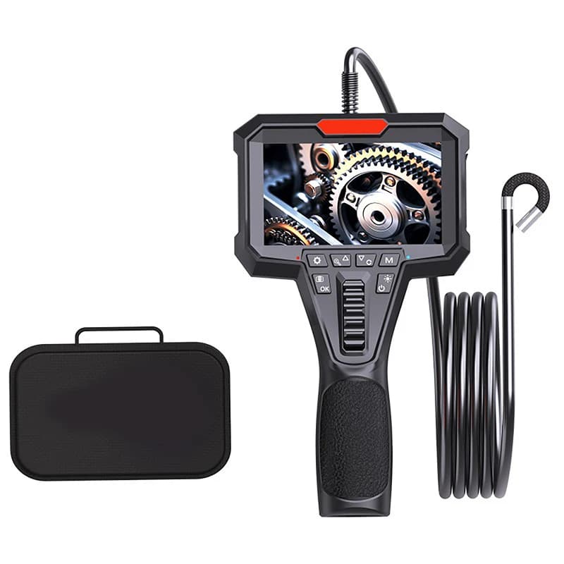 Two-Way Articulation Borescope 1080P 6.2MM HD Steerable Endoscope Camera with 4.3 INCH LCD Monitor For Wall Engine Hole Camera