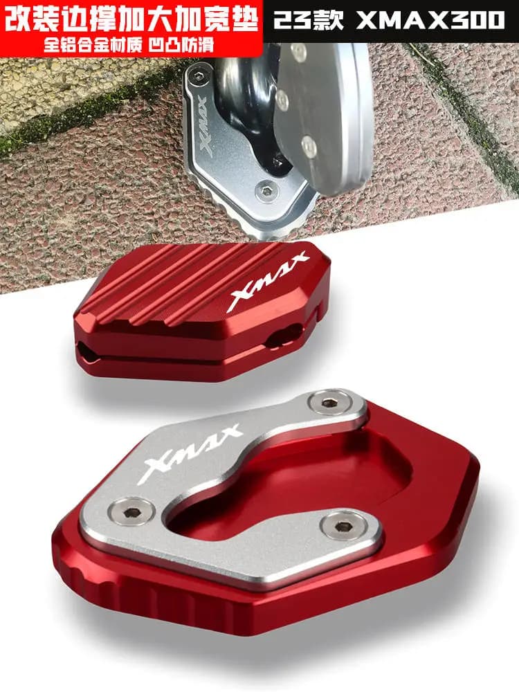 Motorcycle Accessories Kickstand Side Stand Extension Enlarger Pad Side BracketFor YAMAHA XMAX X-MAX 250 300 XMAX300