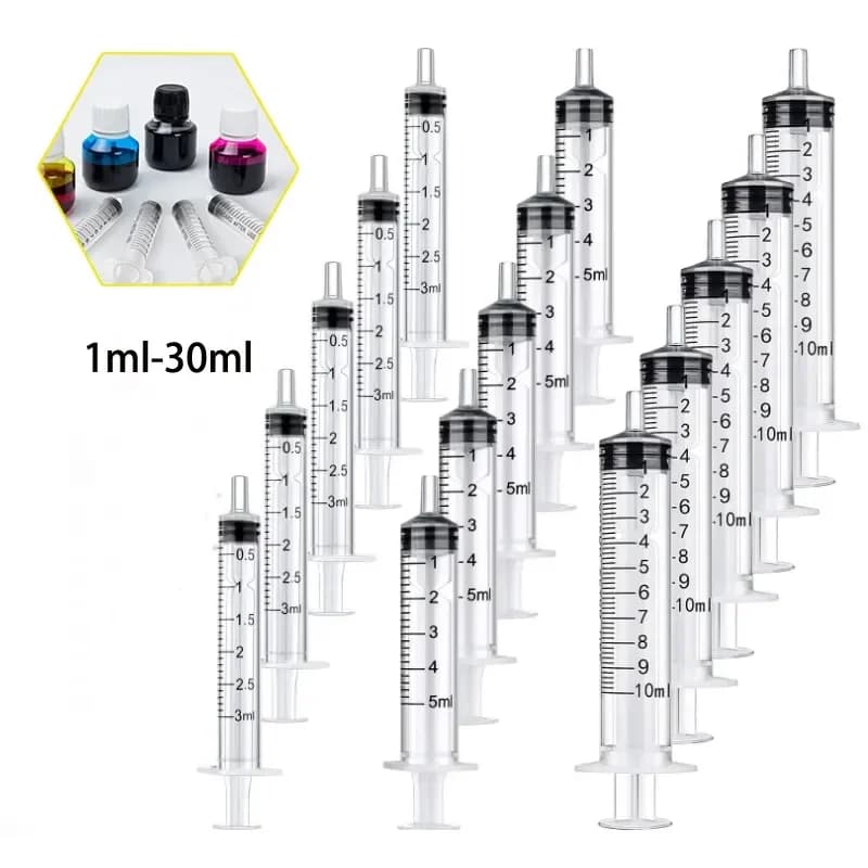 1ml-10ml  Disposable Syringes Syringes Without Needle Syringe Glue Pet Feeding Needle Kitchen Tools Plastic Bulk Needle-Free