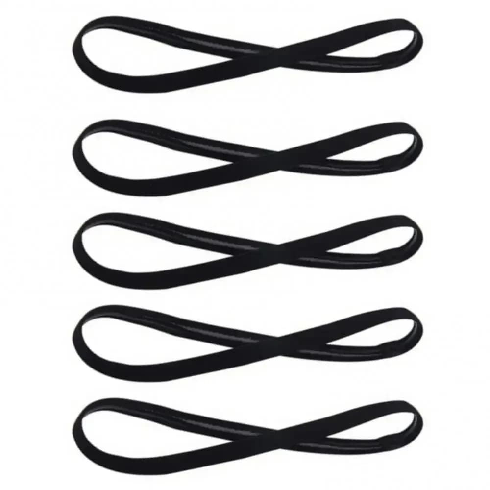 5Pcs Candy Color Women Men Yoga Hair Bands Sports Headband Non-slip Running Elastic Rubber Sweatband Football Hair Accessories