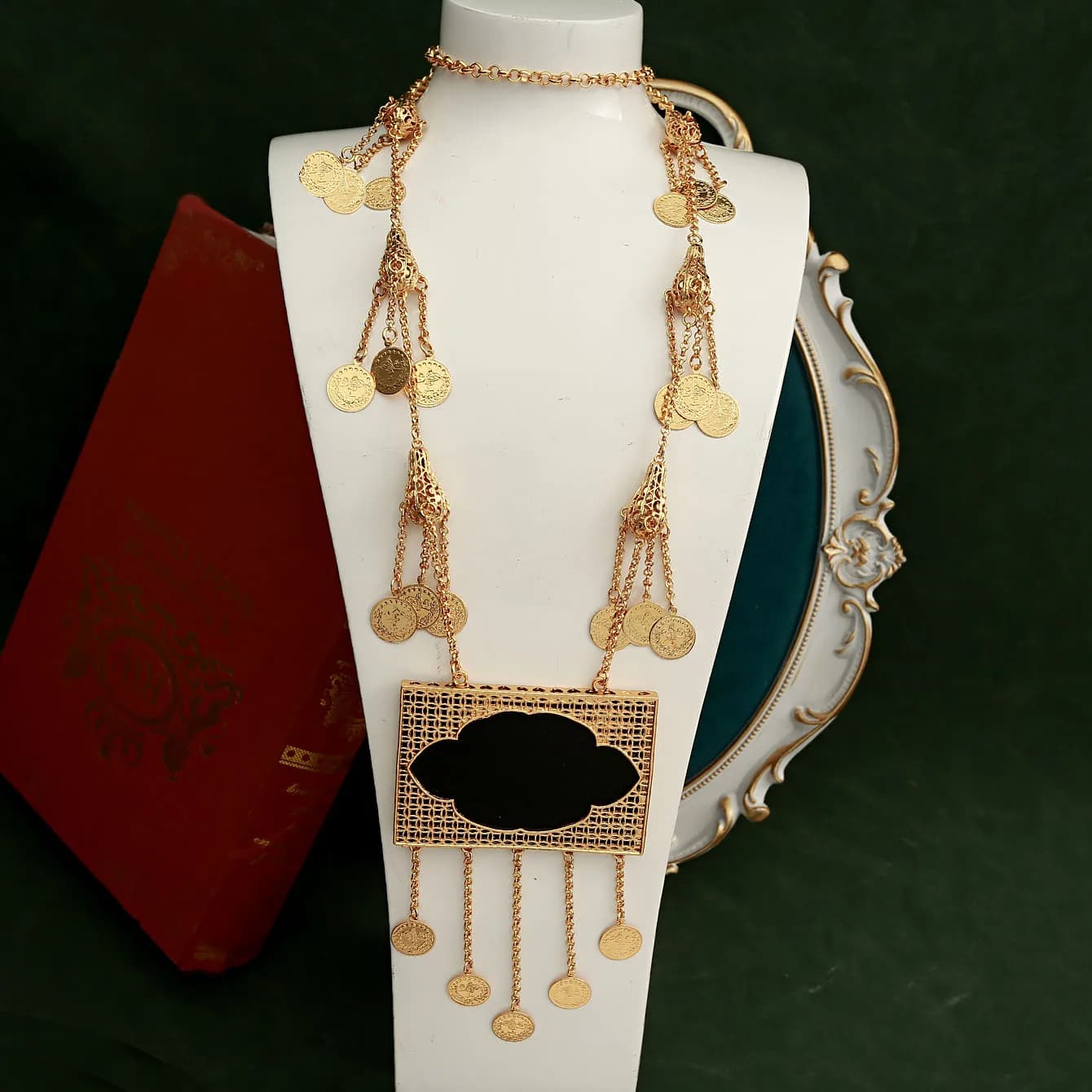 Kurd Wedding Jewelry Chains Gold Plated Turkish Coin Body Jewelry for Women Handmade Luxury Bridal Accessories Ethnic Bride Gift