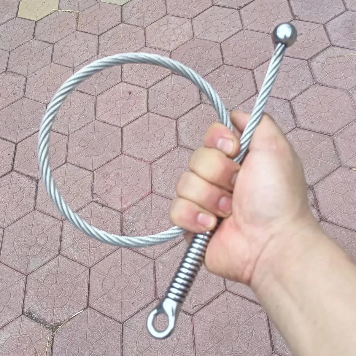 Stainless Steel EDC Wire Whip Tactical Chinese Household Outdoor Car Emergency Tools