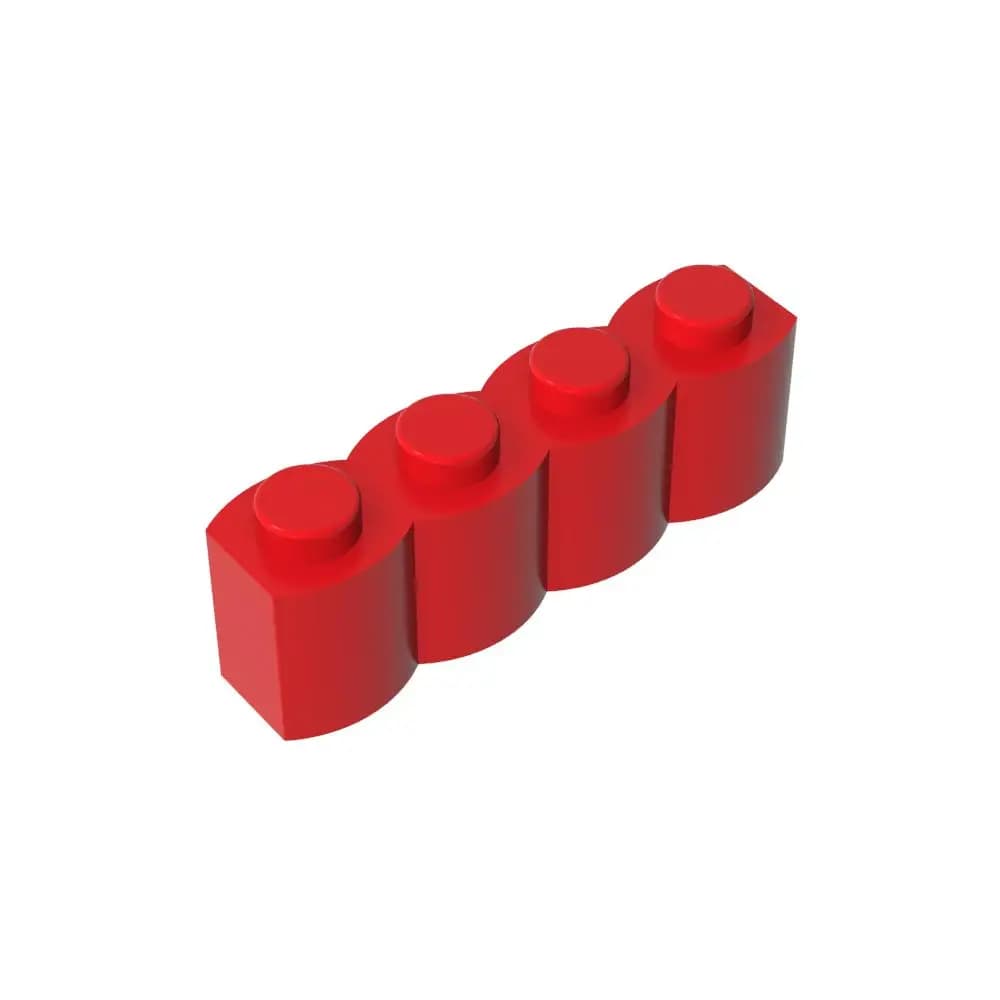 Gobricks 1 Pcs Compatible Assembles Particles 30137 Brick Modified 1 x 4 with Profile Palisade Building Blocks Part Assembly Toy