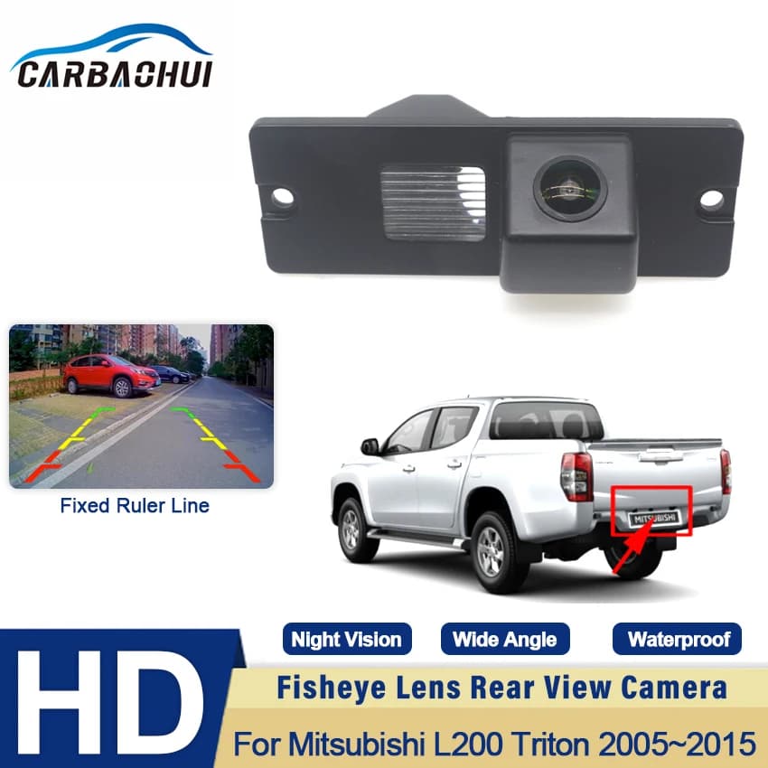 CCD Car Rear View Backup Reverse Parking Camera Night Vision ​Waterproof High quality RCA For Mitsubishi L200 Triton 2005~2015
