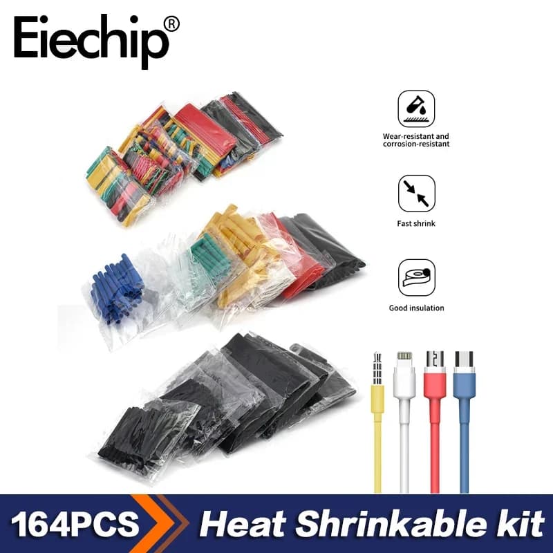 New Termoretractil Cable Heat Shrink Tube Assorted Pack, Thermoretractile Insulation Sleeving Cable Wire Shrink wrapping