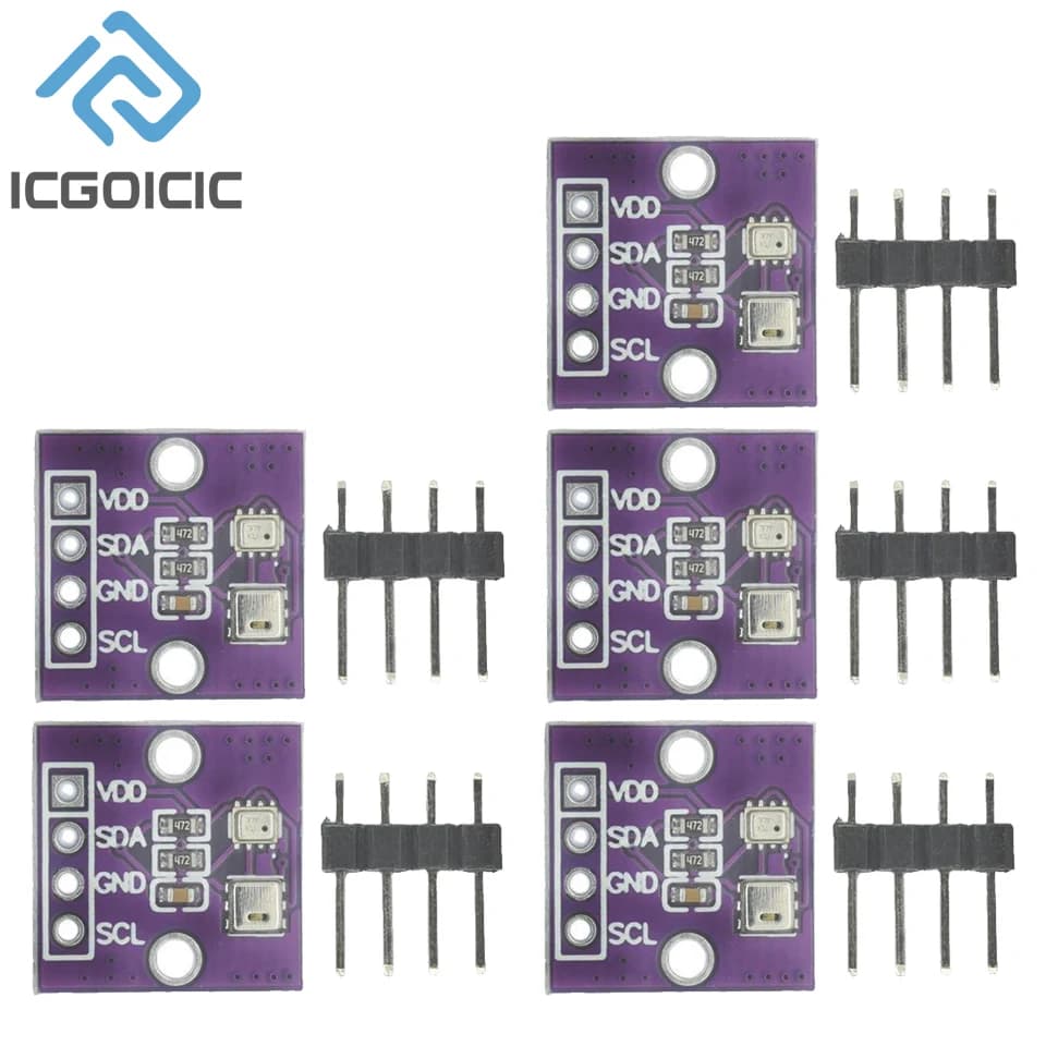 1-10pcs AHT20+BMP280 Temperature Humidity Air Pressure Module High-precision Digital Temperature Humidity Air Pressure Sensor