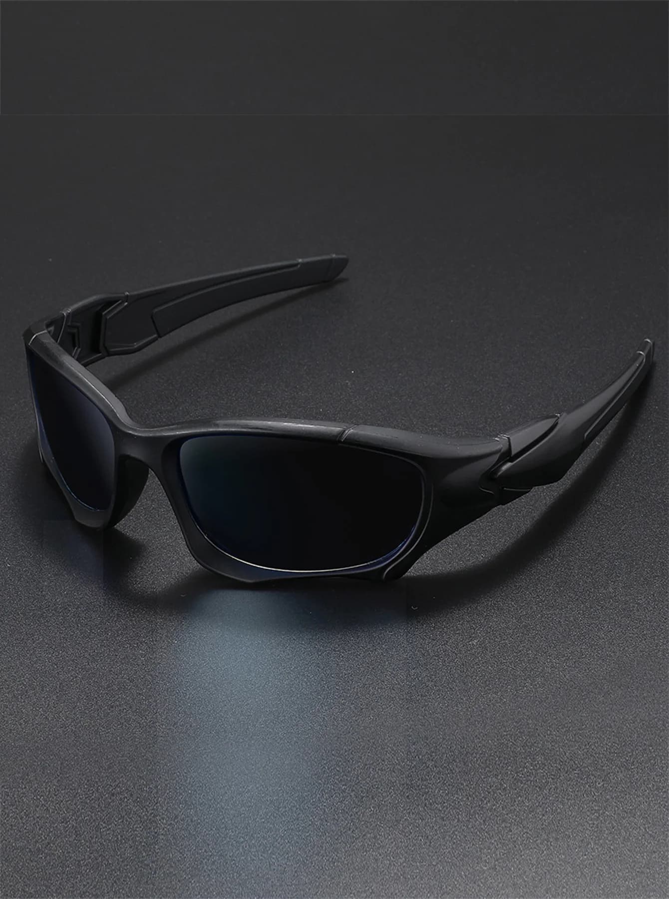 Outdoor Sports Polarized Sunglasses Men Curve Cutting Frame Stress-Resistant Lens Shield Sun Glasses Wome