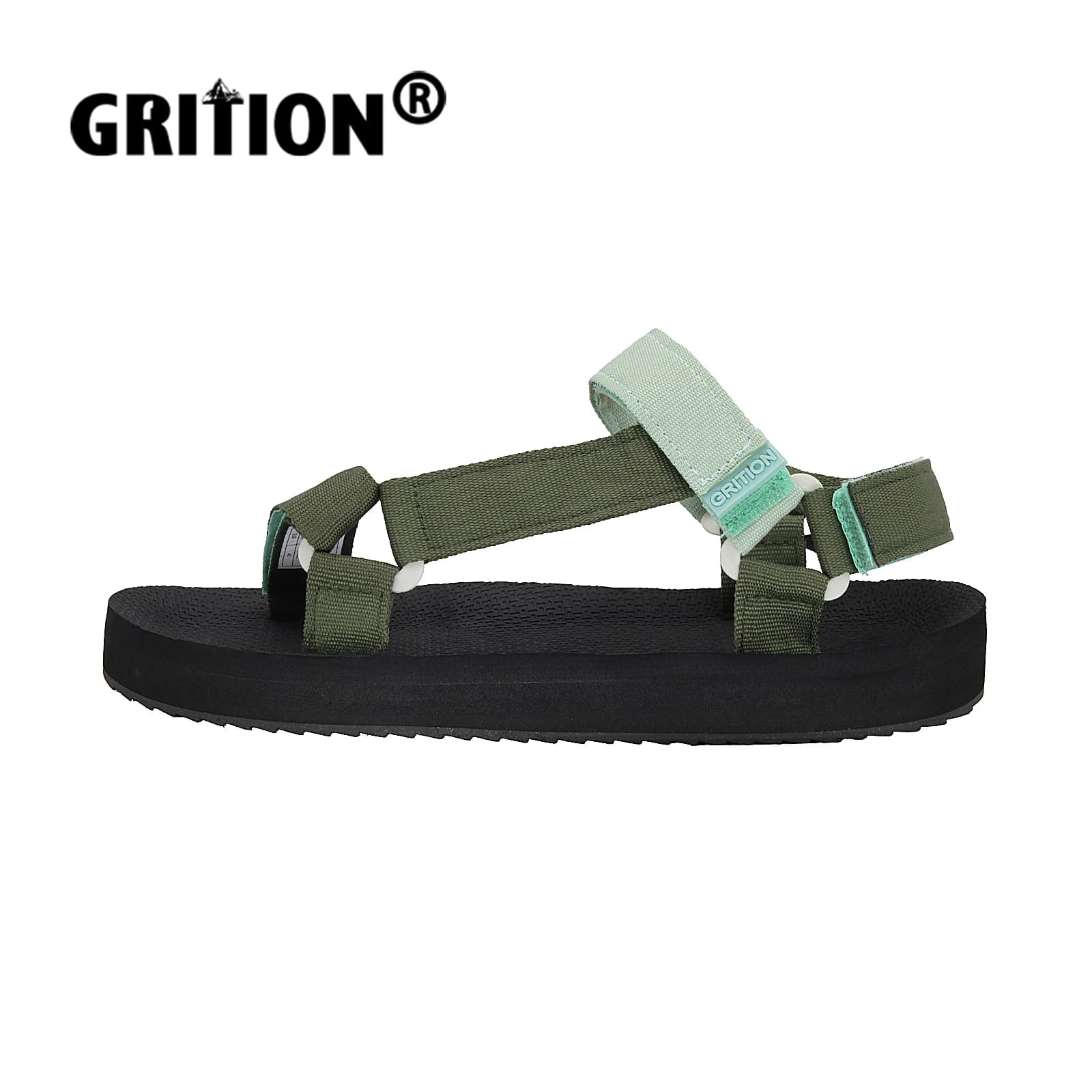 GRITION Women's Sport Sandals Hiking Sandals Outdoor Non-Slip Rubber Outsole Walking Sandals Comfortable Ladies Shoes 35-41