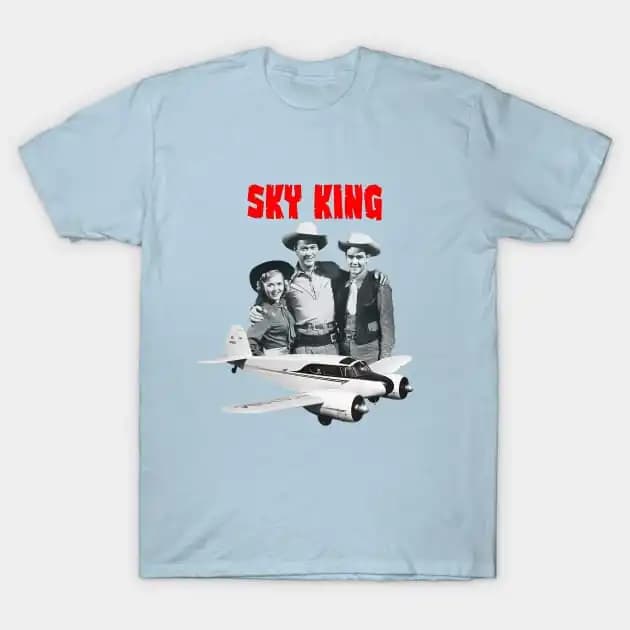 Sky King - Cessna - 50s/60s Tv Show T-Shirt Casual O-Neck Tee Shirts Streetwear New Fashion Top Tees