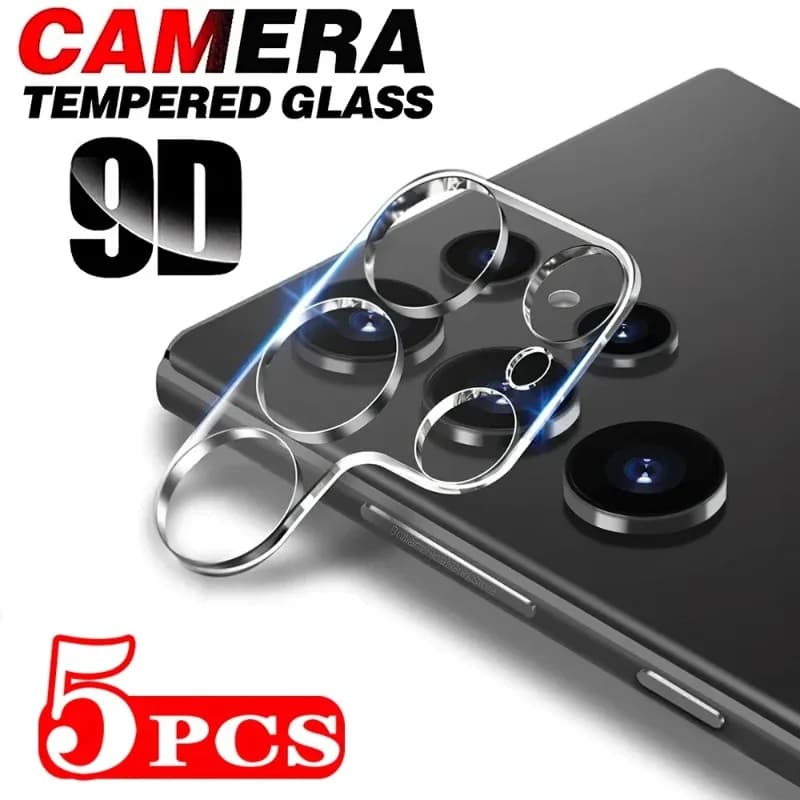 5Pcs Camera Lens Protector Glass For Samsung S24 Ultra Plus S23 S22 S21 FE A15 A14 A25 A34 A54 Lens Protective Glass Film