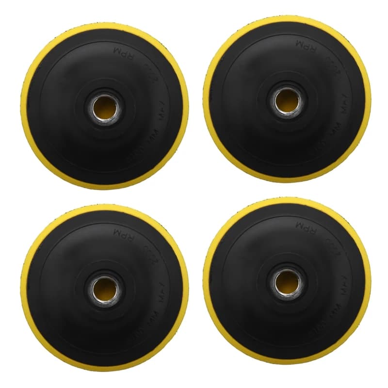 4X Polishing Pad Backing Pad Sanding Pad Pads M14 For Polishing Machine New K1 Thread Diameter: 100MM