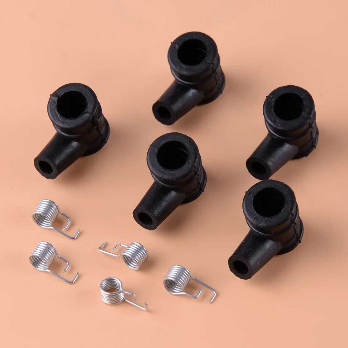 LETAOSK 5 Kit Ignition Coil Cap & Spring Replacment Fit For 2 Stroke 4500 5200 5800 45CC 52CC 58CC Chainsaw Garden Tool