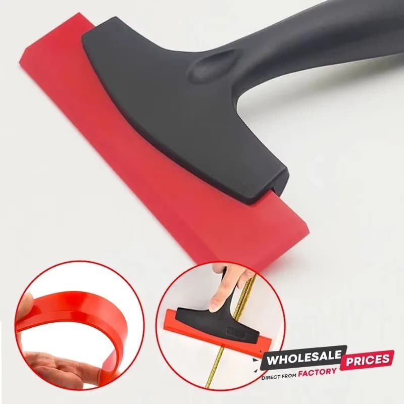Rubber Squeegee Tile Gap Filling Cleaning Scraper Shovel Grout for Tiling Fixing Car Film Glass Snow Ice Trowel Remover