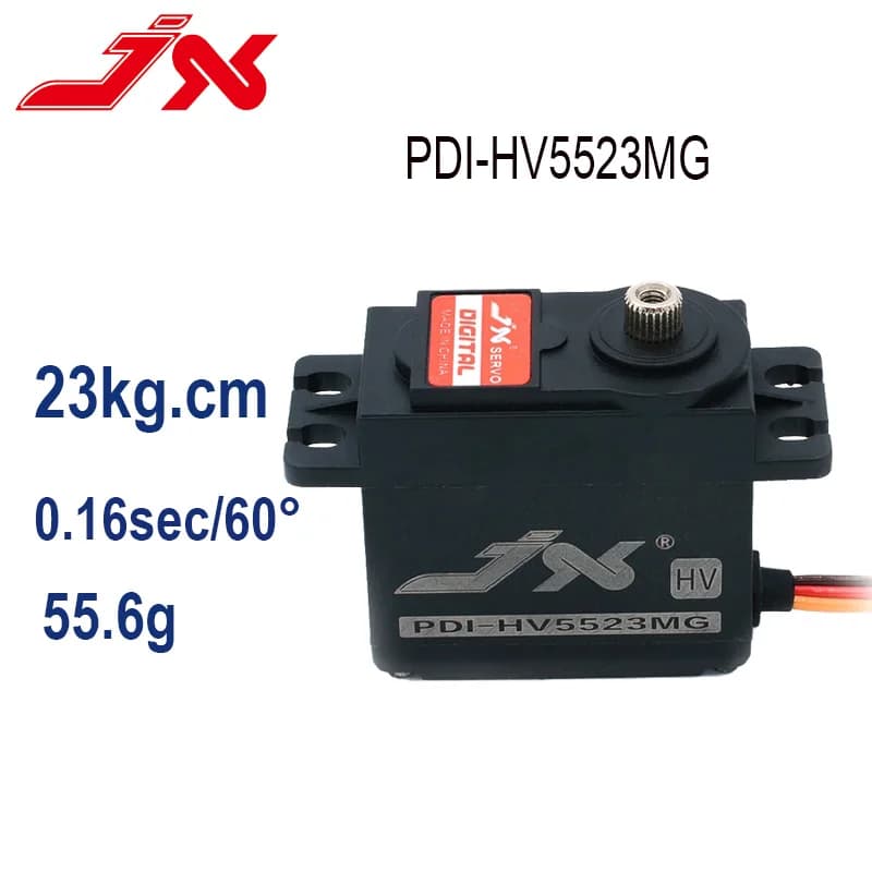 JX Servo PDI-HV5523MG PDI-HV6223MG 23KG 8.4V 0.16 Sec Metal Gear Standard Digital Servo For 1:8 1:10 RC Car Robot Airplane Parts
