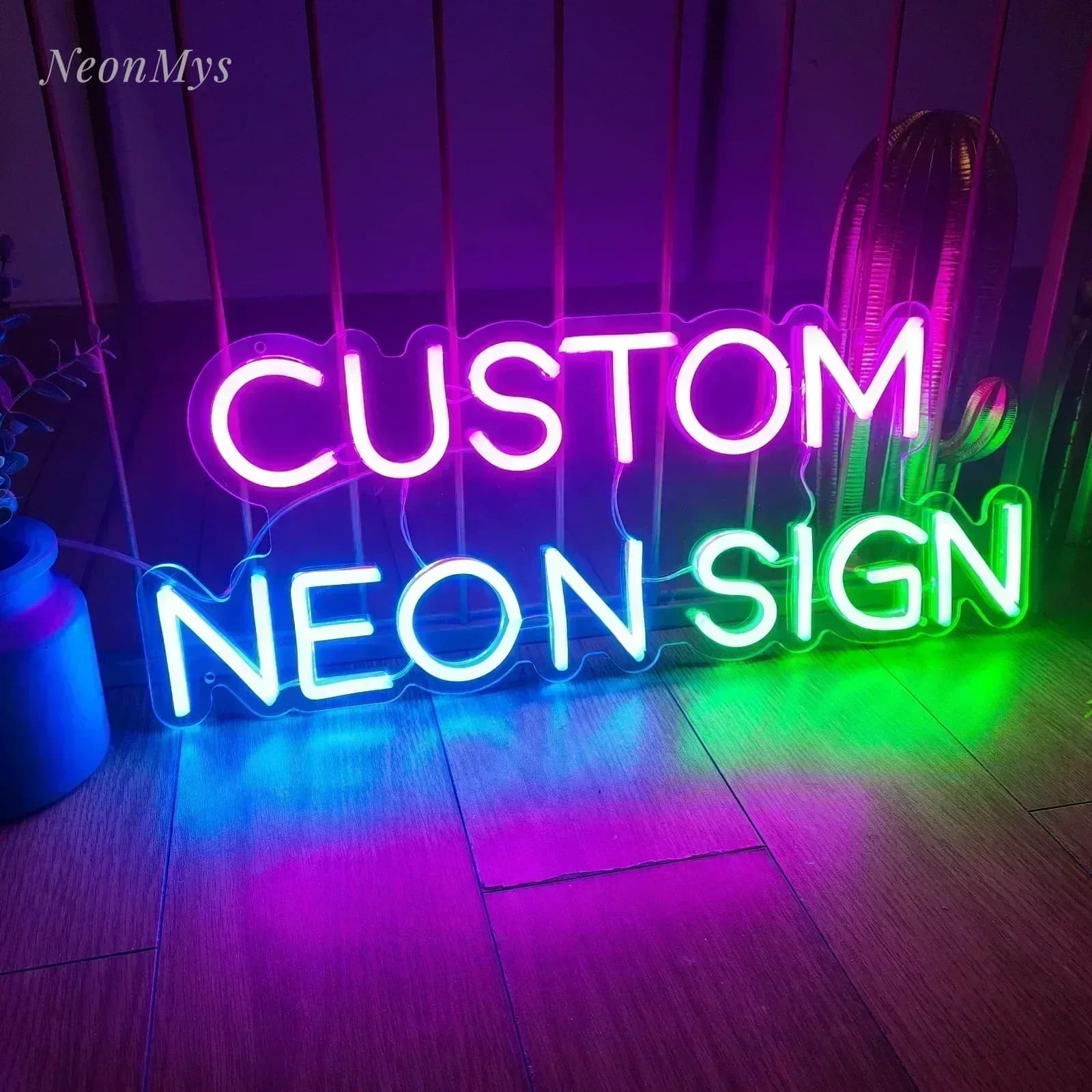 Custom Neon Sign Personalized Text Logo Names Customized LED Neon Signs Birthday Wedding Party Bar Coffee Wall Light Decoration