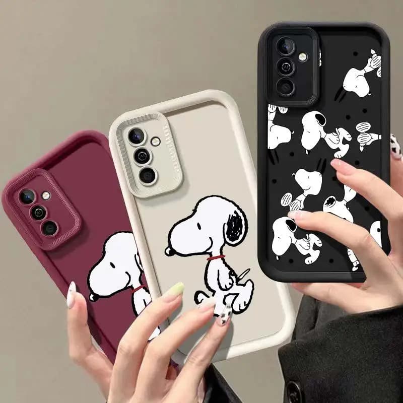 Cute Snoopy Pattern Phone Case for Samsung Galaxy A55 5G A54 A34 A35 A14 A15 A25 A23 A24 A51 A71 A50 A52 A33 A73 5G A32 Cover