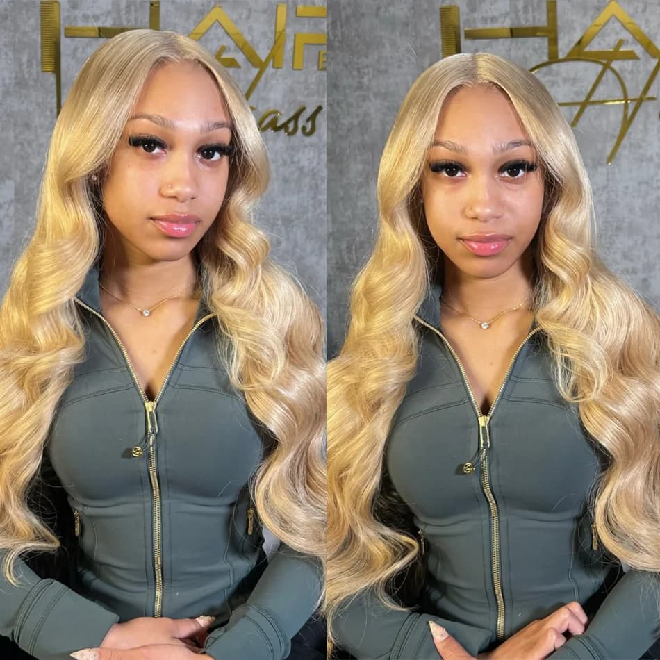 27 Honey Blonde Human Hair Wig 13x6 Hd Lace Frontal Wig Body Wave 220 Density Pre Plucked 13x4 Colored Lace Front Wigs Human