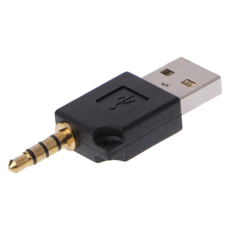 3.5mm to USB 2.0 Male Aux Auxiliary Adapter for apple for iPod for shuffle 1st 2nd MP3 Dropship