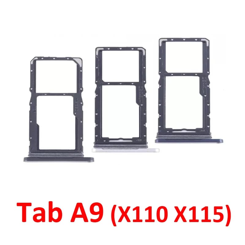 For Samsung Galaxy Tab A9 8.7" X110 X115 Phone SIM Chip Micro SD Card Tray Holder Slot Pocket Black Blue Silver