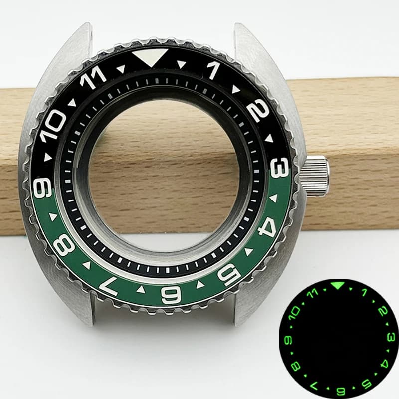 New 3.0 Crown NH35 Case SKX 6105 6309 Turtle Abalone For NH35 NH36 4R 7S Japan Automatic Movement Stainless Steel Watch Case