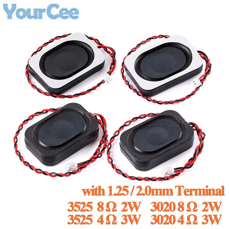 2pcs/1pc 3525 3020 4 ohm 3w 8 ohm 2W Speaker 3525 2030 Cavity 4Ω 8Ω 3W Bluetooth-compatible Audio Speaker for Notebook Computer