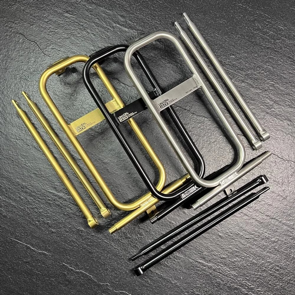 Union jack Titanium rack for brompton Aline Cline Pline Tline titanium shelves bracket plate